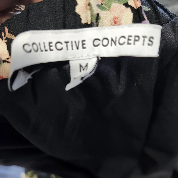 Collective concepts women's mini skirt floral size M black - Picture 6 of 6